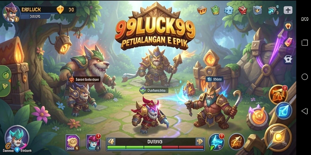 Tampilan gameplay epik di dunia RPG yang memukau.