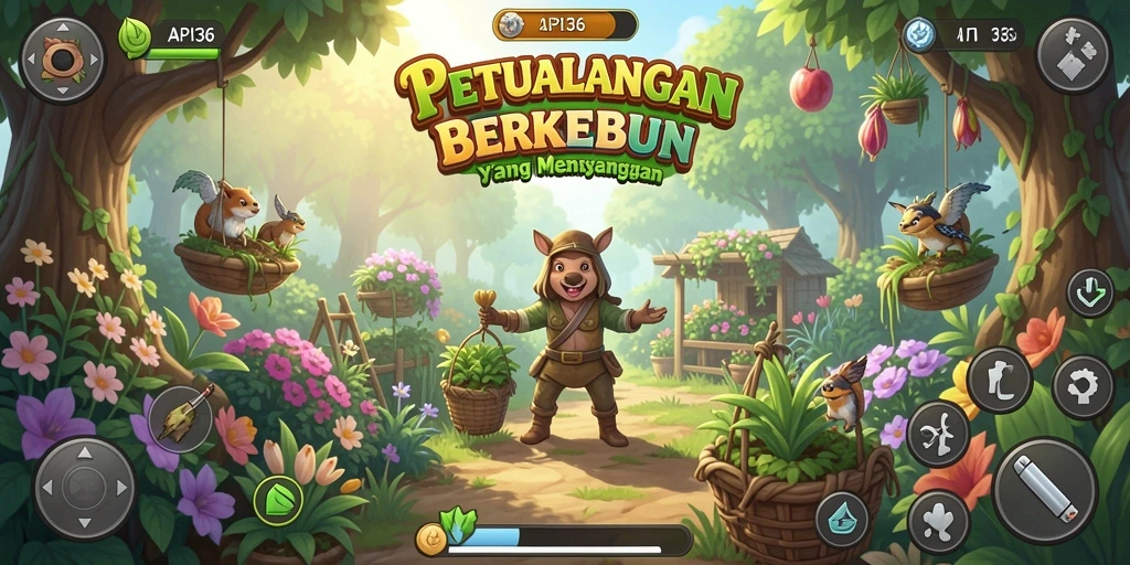 Gameplay menarik dalam API36 saat mengelola ladang yang subur.