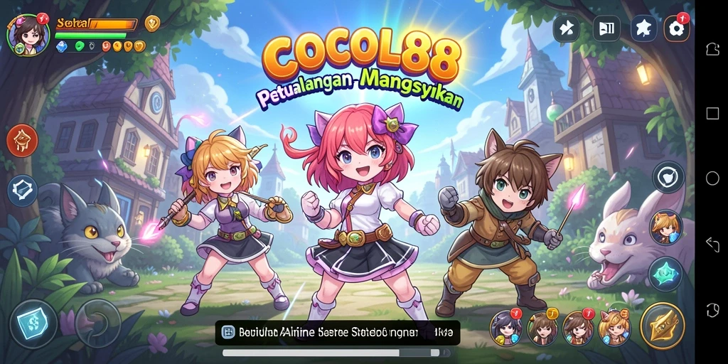 Gameplay COCOL88 yang penuh warna dan seru.