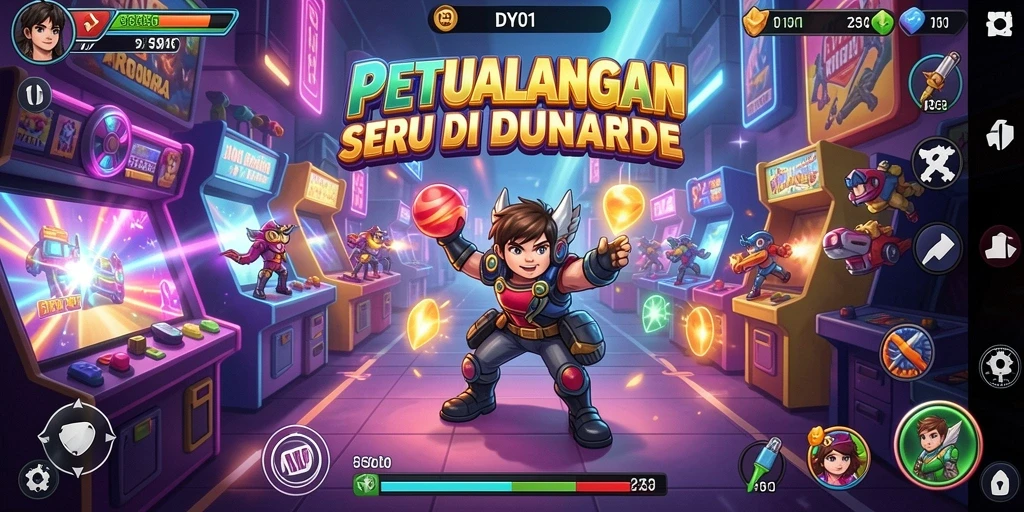 Tampilan gameplay DY01 yang seru dan menantang untuk pemain.