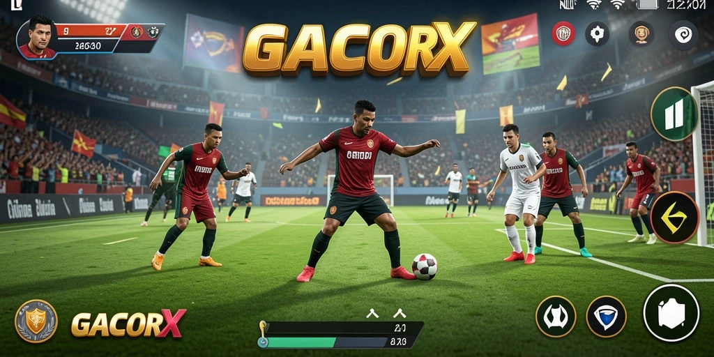 Tampilan aksi menarik di GACORX dengan permainan olahraga seru.