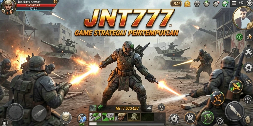 Screenshot gameplay JNT777 menunjukkan aksi pertempuran yang mendebarkan.