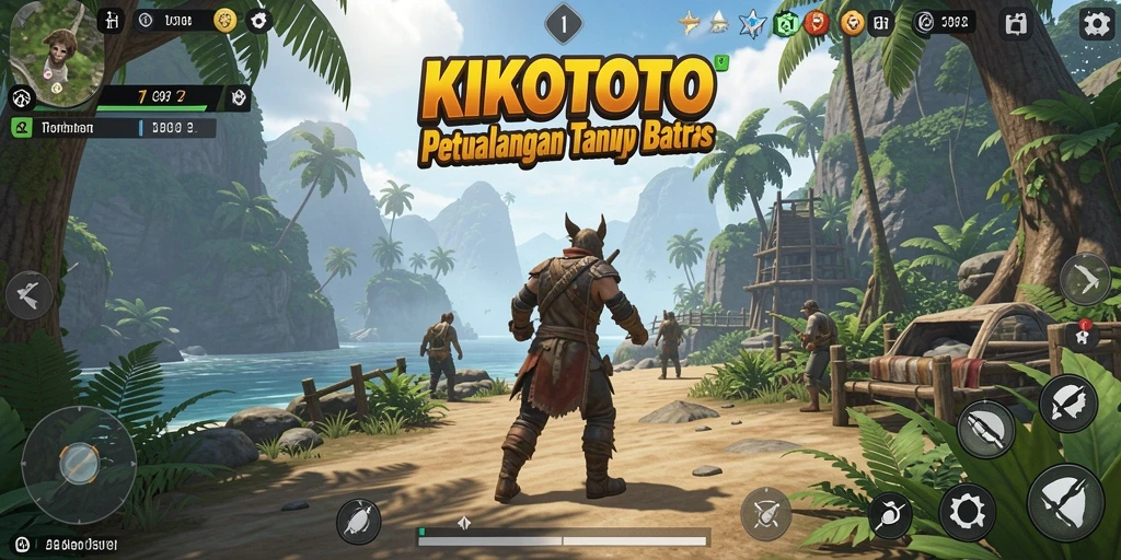 Gameplay KIKOTOTO yang menampilkan petualangan di dunia terbuka.