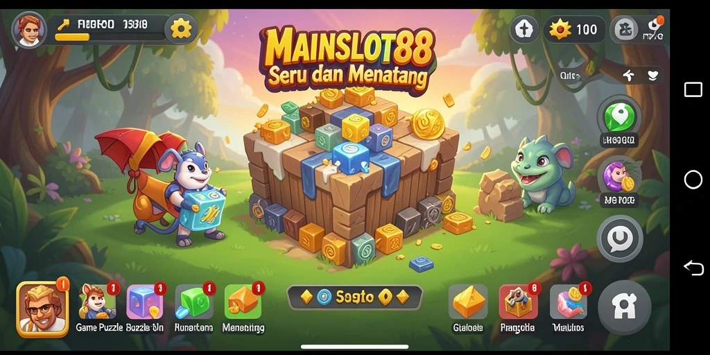 Screenshot utama MAINSLOT88 menampilkan gameplay Puzzle yang seru dan menantang.
