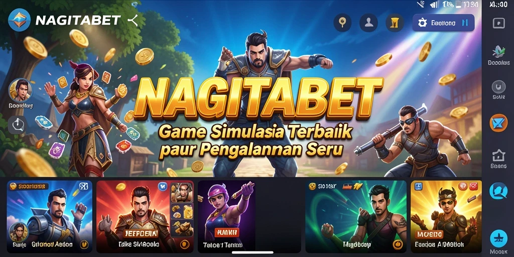 Tangkapan layar NAGITABET menampilkan gameplay simulasi yang menarik.