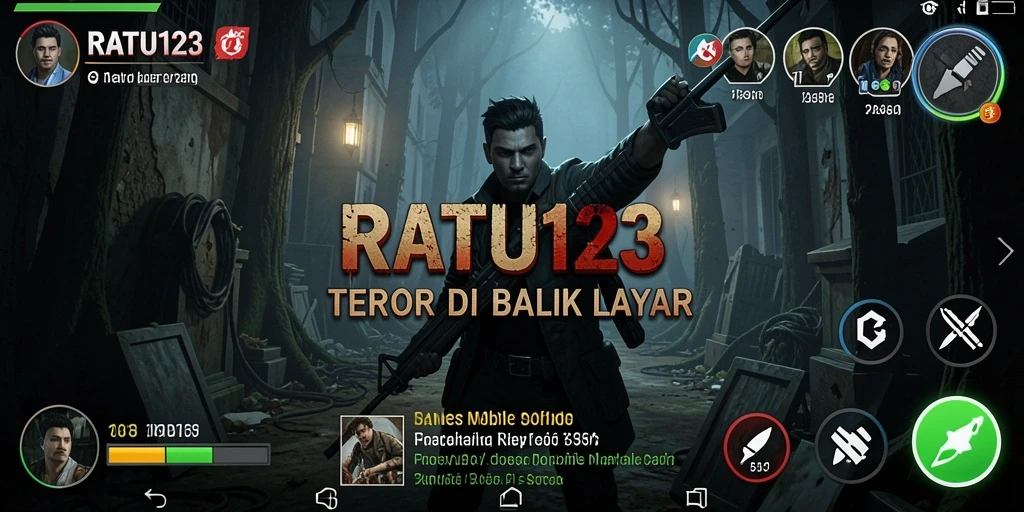 Gameplay menyeramkan di RATU123 dengan suasana gelap.