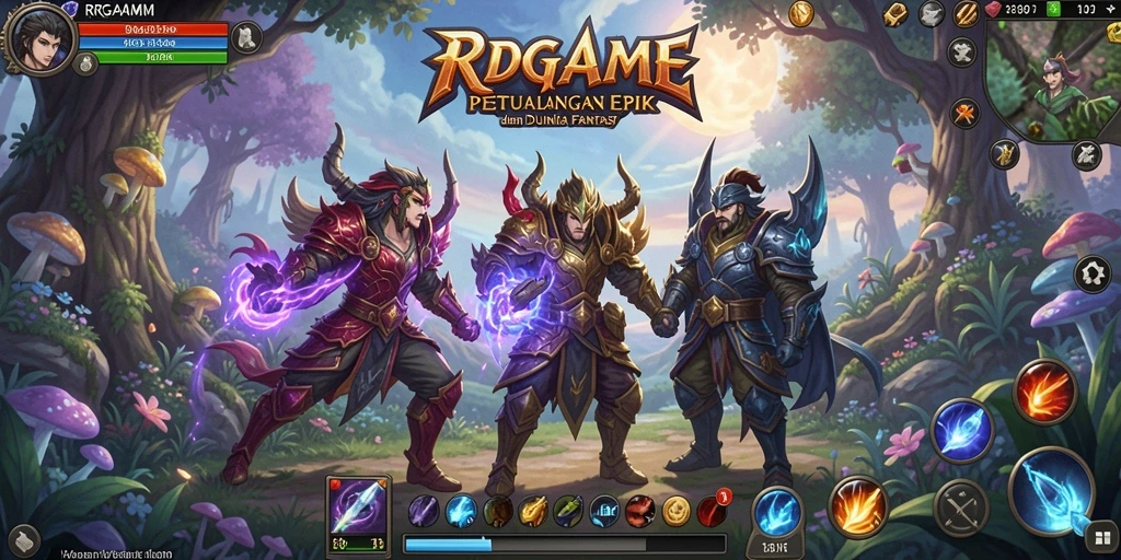 Tampilan gameplay RPGAME yang menawan dan interaktif.