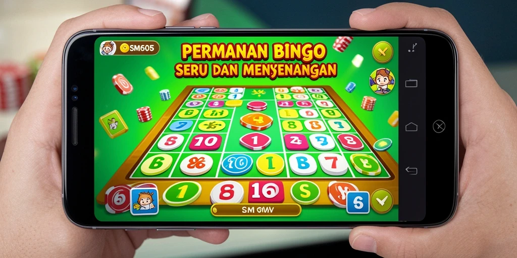 Tampilan menarik dari gameplay Bingo yang penuh warna.