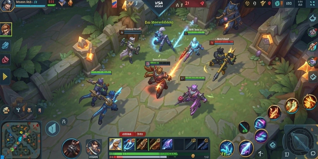 Gameplay seru dan kompetitif dalam <strong>VISA89</strong> di arena MOBA.